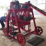 Electric Motor Engine QMY4-45 Egg Laying Mobile Cement Block Making Machine