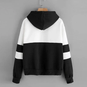 Embroidery Sweatshirt 2018 Autumn Winter male Long Sleeve Hoodies men Crop Top Striped Boys Casual