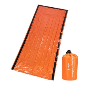 Emergency Sleeping Bag Thermal Bivvy - Use as Emergency Bivy Sack, Survival Sleeping Bag, Mylar Emergency Blanket for Camping