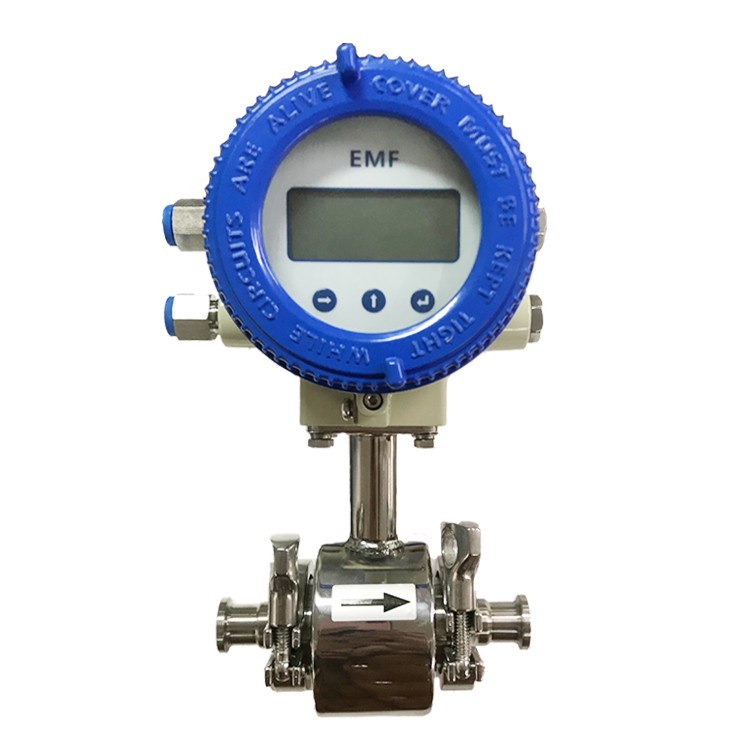 EMF8906 4-20mA output acid liquid electromagnetic flow meter stainless steel flange sensor