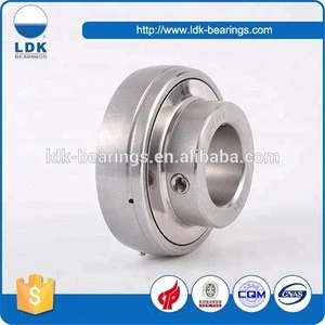 Engineering machinery stainless steel setscrew locking ball insert bearing