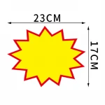 Enlarged number explosion sticker POP advertising paper supermarket promotional goods special price label