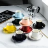 Espresso Porcelain Coffee Tea Set Turkish Ceramic Cup and Saucer Set