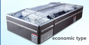 ETL CE 3C commercial refrigerated showcase island freezer supermarket island freezer