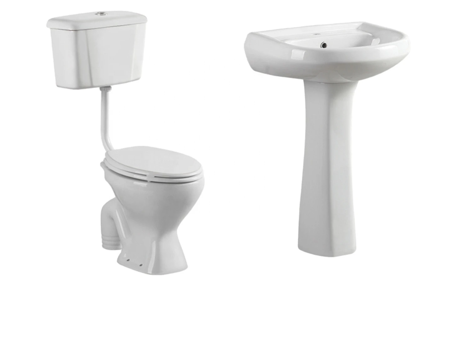 Europe Africa Nigeria Cheap Ceramic sanitary ware Bathroom Two Piece Wash down WC Toilet with bowl seat cover Toilets