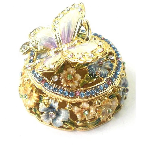 Exquisite round jewelry box, box for jewelry wholesales, trinket box