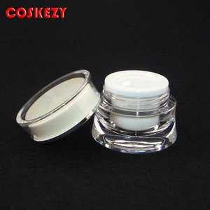Eye Cream 5g Empty Clear Custom Plastic Jar, Transparent Wholesale 10g Cosmetic Jar Cream, Mini Clear Elegant Empty Jar 5g 10g