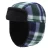 factory child hat aviator Russian style cotton polyester quilted ear flaps thick lining black checked  fake faux fur hats