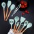 Import Factory Direct Lowest Price Non-Stick Pan Silicone kitchenware Wooden Handles 12PCS Silicone Kitchen Utensils Set from China