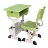 Factory Direct Plastic Seat Student Desk And Chair / Cheap School Furniture Chair Desk Set