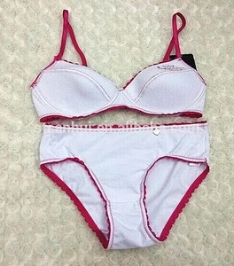 Factory hot sale lovely teens girls bra set comfortable underwear