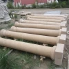 Factory price hand carved natural stone marble column pillar designs