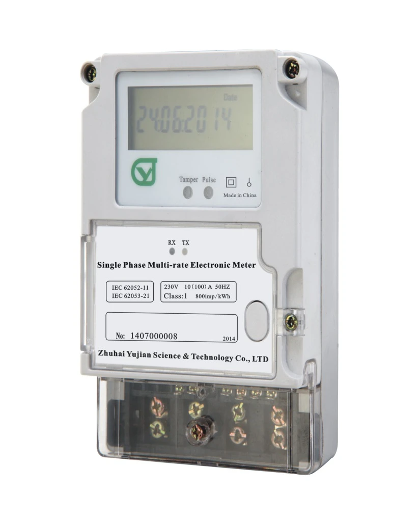 Factory price single phase multi tariff electricity meter class 1 digital smart electric energy meter
