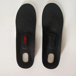 Factory price sport massaging silicone gel insoles with logo printed