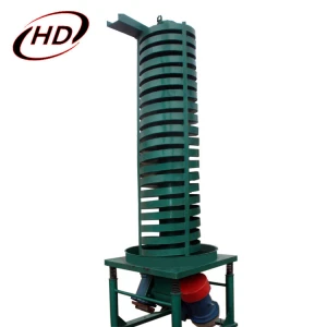 Factory price vertical vibrating screw feeder conveyor for Sugar cubes/powder lifting