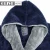Import Factory price wholesale super soft double layer sherpa 100% polyester bathrobe men with hood from China
