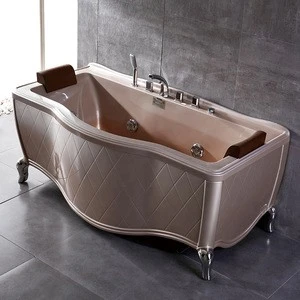 Factory prices luxury Classical Rectangle style 1700mm massage acrylic spa whirlpool bathtub surf jet bathroom tub