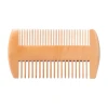 Factory promotional gift Double-Sided Wooden Comb Beard Hair Mustaches Massage Comb Anti Static Fine And Coarse Teeth comb
