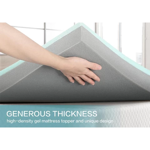 Factory Revel hybrid cool mattress featuring all climate cooling gel memory foam fabric cover pillow top mattress
