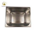 factory supply directly free sample cheap price SS201 304 stainless steel 1/2 perforated gn pan
