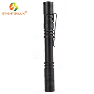 Factory Supply Emergency Usage OEM High Quality Aluminum Alloy 2*AAA Dry Battery Bright Cree searchlight long range flashlight