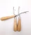 Import Factory supply  high quality Wooden handle crochet  hook with tongue from China