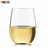 factory supply stemless acid etched couple wine glass for bar home hotel