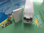 factory wholesale t8 full plastic raw material led square round tube light housing fluorescent tube shell lamp shade components