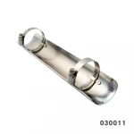FANGSTER #030010 STRAIGHT HEAT SHIELD CHROME HARLEY DAVIDSON FOR 1-3/4