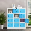 Fashion Colorful  Small Indoor Locker Office Metal Filing Storage Cabinet With 9 Door