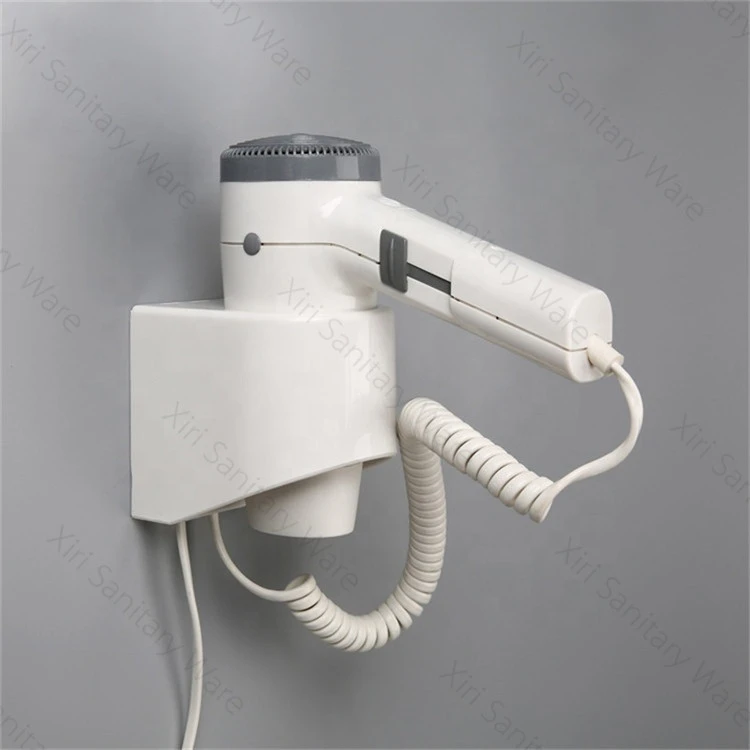 Fashion Commercial  ABS Plastic Chromed Finished Bathroom Wall Mounted Hair Dryer Hotel HFQ-3