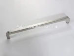 Fashion Single square tube towel bar diameter of 25*25mm mirror surface to bathroom glass door bring curved solid handle