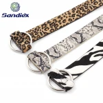 Fashion various patterns ladies slim PU belt, cheap thin leather belt for girls