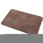 Fast Dry Microfiber Soft Surface Shaggy Bathroom rug Floor Mats Anti-slip TPE Backing Bath mat