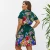 Import Feelingirl 2019 New Plus Size Fashion Print V Neck Short Sleeve Women Casual Summer Mini Dress from China