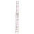 Import FGEH40 step fiberglass extension ladder from China