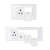 Import Fiko American Standard Two Gang Wall Switch Made of Tempered Glass Suitable for Home/Hotel Light Switch from China