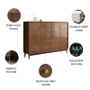 Five layer wooden shoe cabinet new design of modern furniture storage cabinet / shoe racks