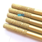 Flat Head Vacuum Brazed Stone Engraving Router Bits For Marble