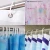 Flexible Bathroom Rod C shaped White Plastic Shower/Window Rings for Curtain Hooks Bed Curtains
