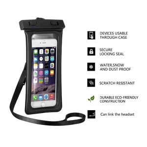 Floating Waterproof Case Dry Bag with Armband & Audio Jack for Phone and Pad