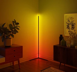 Floor Lamp Warm White RGB Luminous Led Light Modern Nordic Style Bedroom Atmosphere Lighting Home Decor Corner Standing Lamp