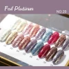 Foil Platinum set customize private label soak off uv gel uv gel color for nail beauty