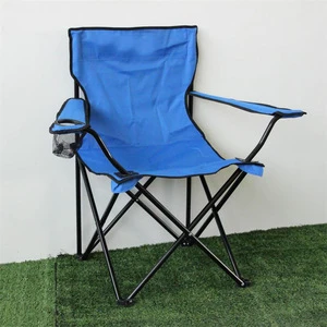 Foldable beach chair camping chair with armrest