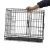 Import Foldable collapsible folding metal dog crate with divider from China
