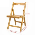 Folding Bamboo Restaurant Banquet Chair Classroom  Chair For Children