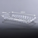 Food Grade disposable vegetable plastic PET plate