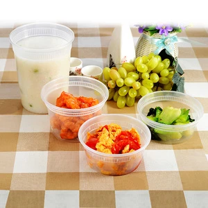 Food Grade PP deli container Disposable Hot Soup Round Packing cups