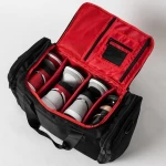 FREE SAMPLE Kicks Premium Sneaker Bag & Travel Duffel Bag - 3 adjustable compartment dividers - For shoes, clothing and gym