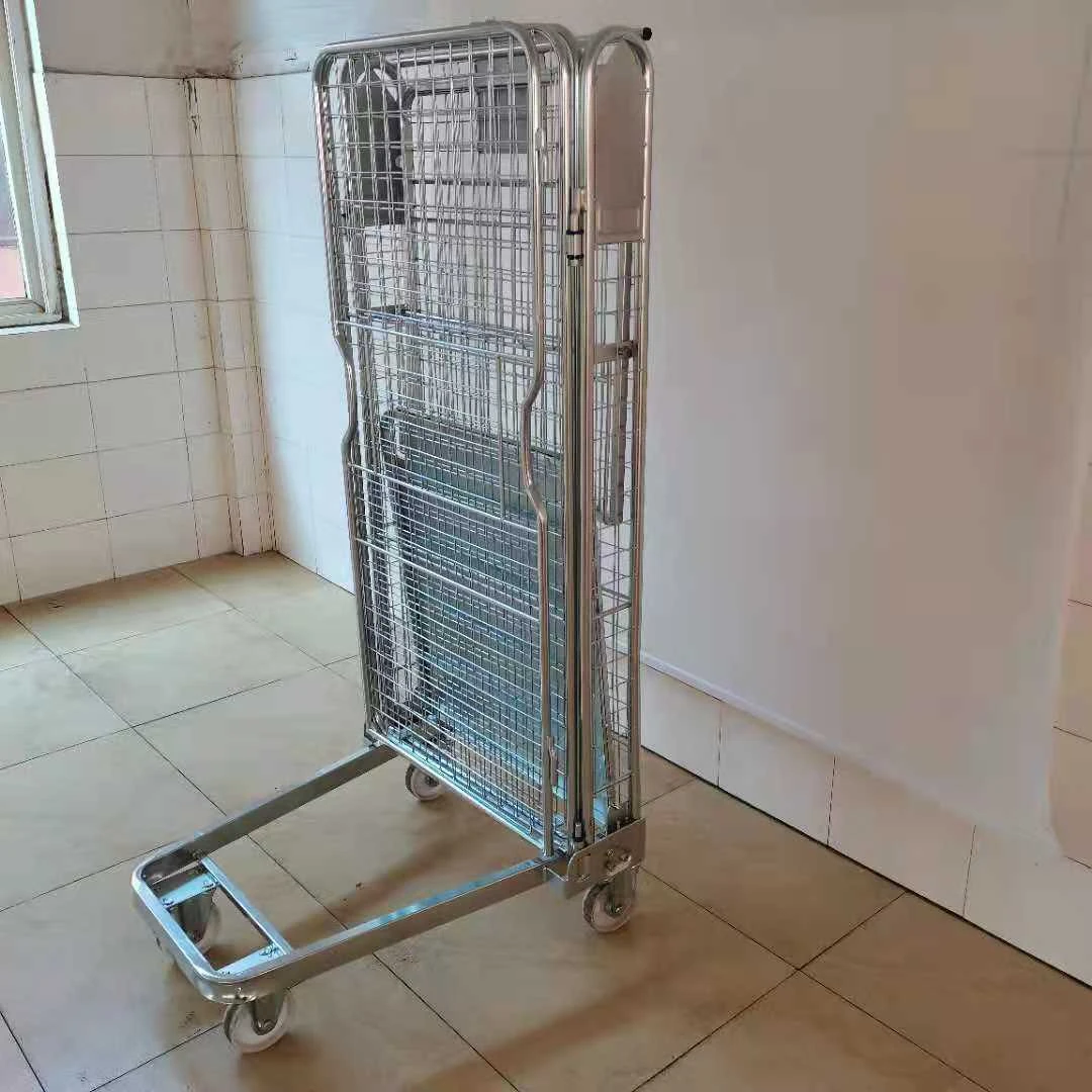Front Door Security Design  Metal galvanized Surface  A Frame Roll Cages For Supermarket